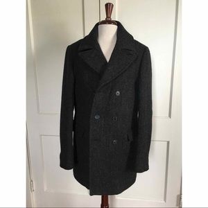 All Saints Spitalfields Rotary wool pea coat